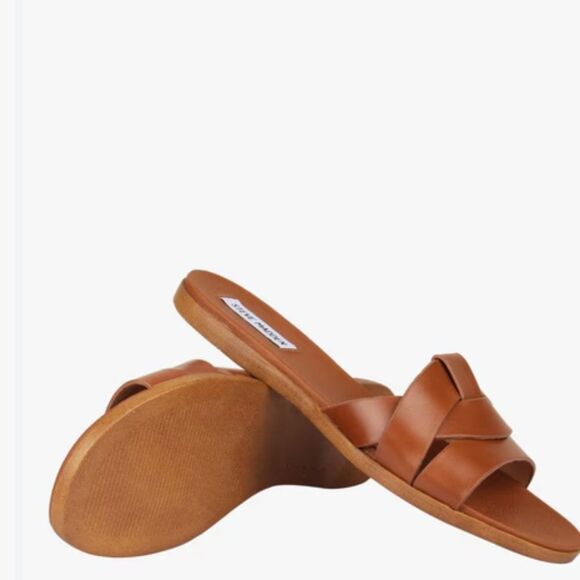 Steve Madden Vivian Tan Leather Sandals - Picture 6 of 11